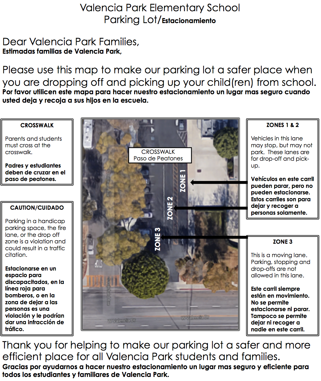 drop-ff and pick-up procedures