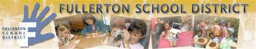 Fullerton School District logo with student pics