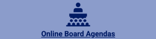 Click here to access the board agendas on BoardDocs.