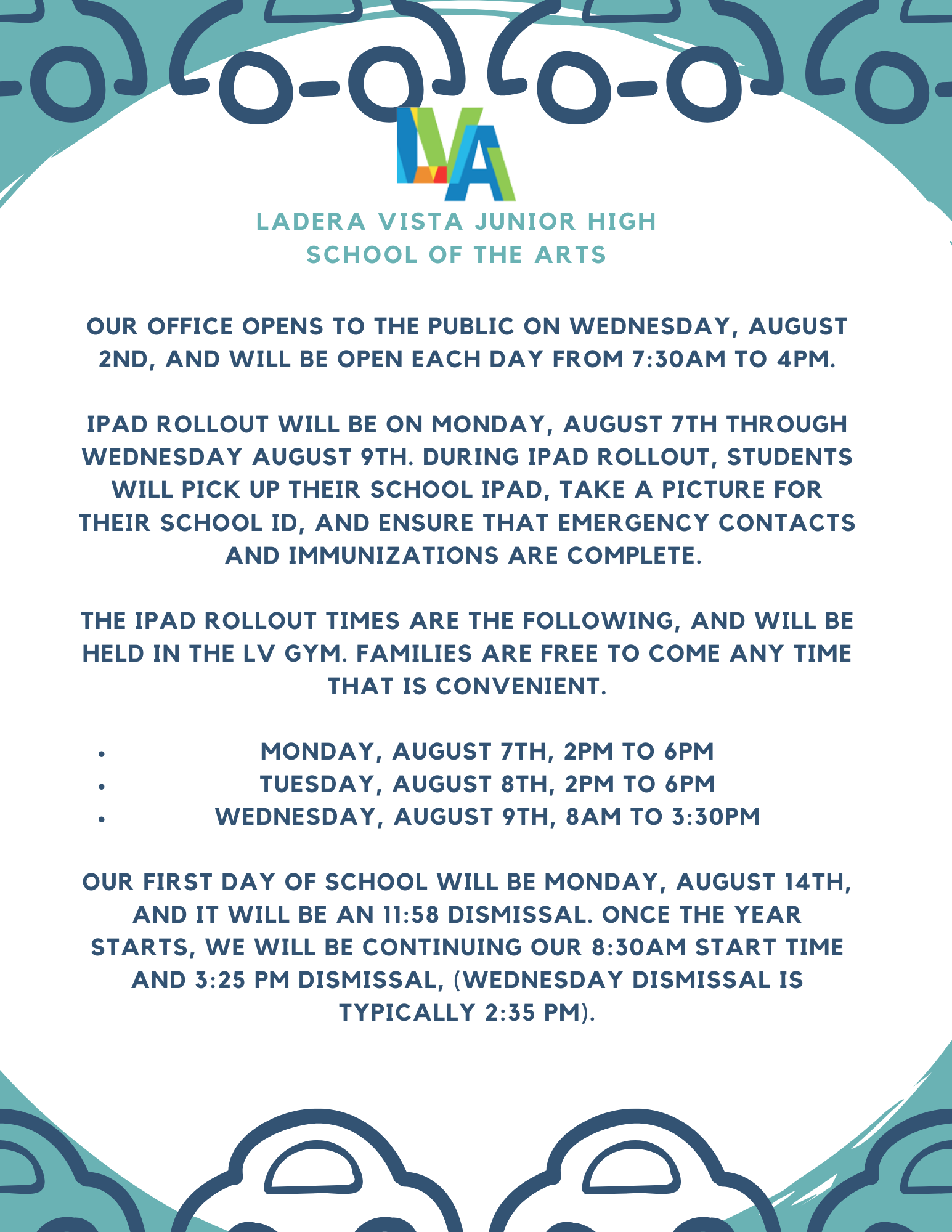 Ladera Vista Junior High School of the Arts / Homepage