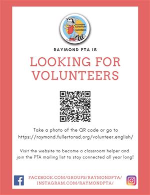 looking for volunteers