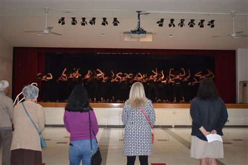 Dance team performing in the MPR.