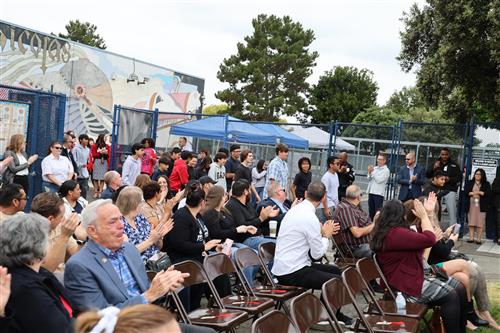 Good turn out to support the tiny home.