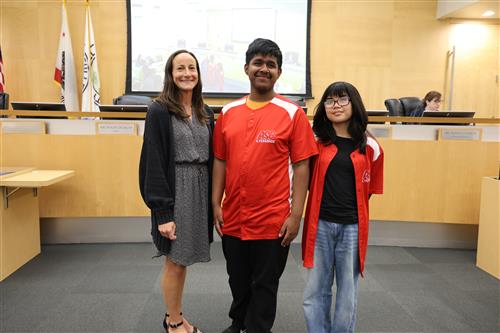 Nicolas ASB/Yearbook Student's with their teacher Mrs. Glasby