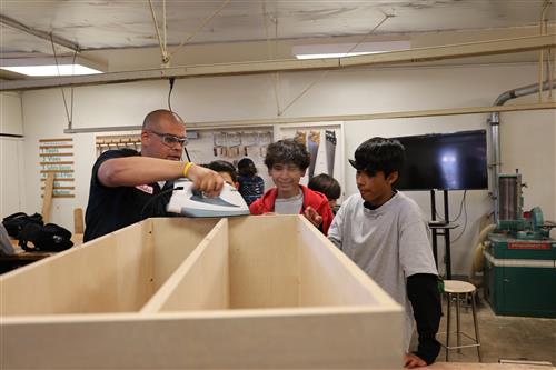Mr. Vadalez demonstrating special techniques.