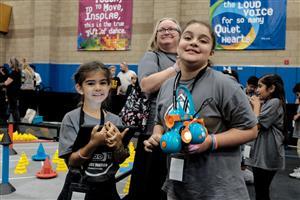 Students competing at Robot Nation