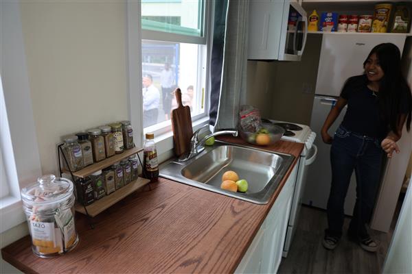 Kitchen counter.